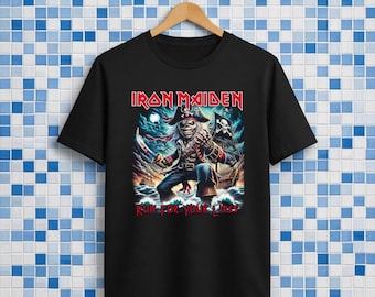 Iron Maiden Run For Your Lives premium ultrakatoen zwart T-shirt