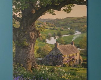 Landhaus Cottage Golden Hour Eiche, Goldene Stunde (Digitaler Download)