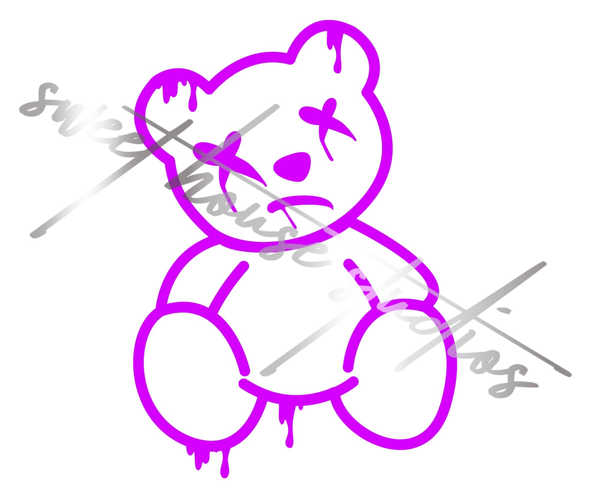 Graffiti Teddy Bear 2 Digital Download for Heat Press/sublimation Etsy