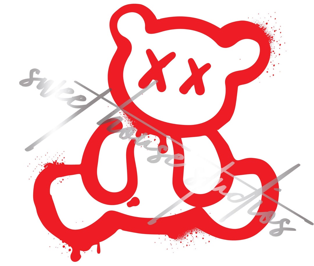 Graffiti Teddy Bear Digital Download for Heat Press/sublimation Etsy