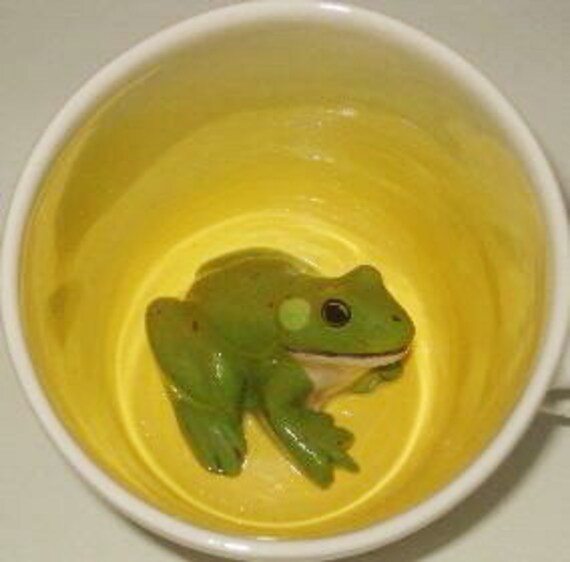 Frog Surprise Mug / Etsy