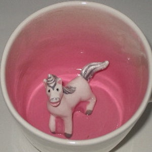Unicorn Surprise Mug,(In stock) Peekaboo Cup, Unicorn Teacup