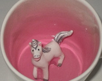 Unicorn Surprise Mug,(In stock) Peekaboo Cup, Unicorn Teacup