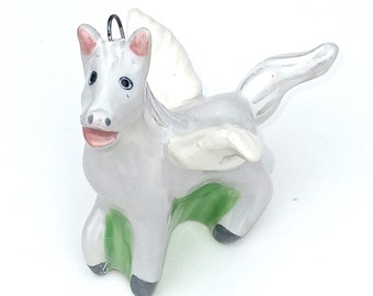 Pegasus Ornament, Tiny Flying Horse Hanging Figurine