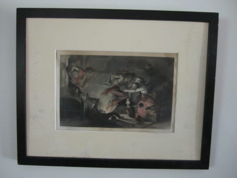 F O C DARLEY Antique 19th C 1856 Color Steel Engraving Etsy