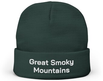 Great Smoky Mountains National Park Embroidered Beanie  display picture 1