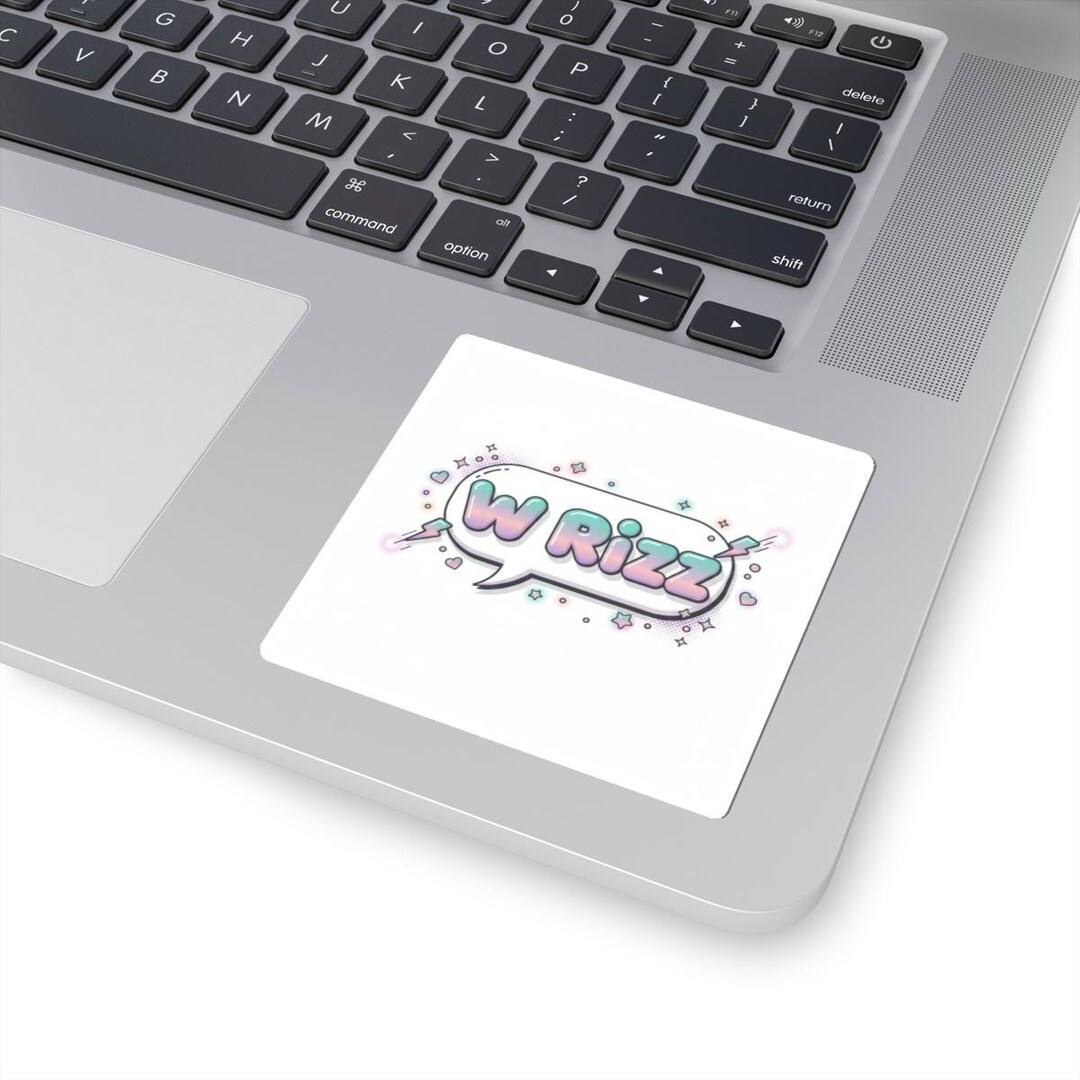 W Rizz Poster W Rizz Glossy Sticker, Gen Z Meme Humor - Etsy