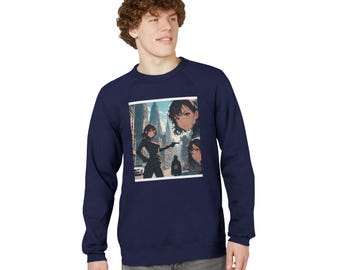 Waifu Brand Raglan Sweatshirt | Anime Logo Raglan