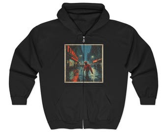 Retro Toon "How's the Weather?" Hoodie | Vintage Cartoon Weather Graphic