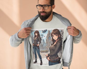 Waifu Brand Crewneck Sweatshirt | Anime Logo Streetwear