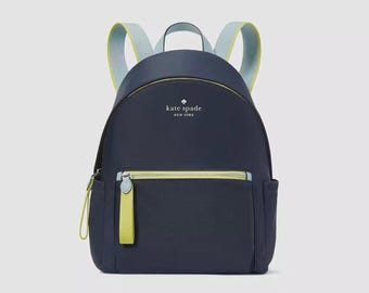 Kate Spade New York Chelsea Medium Nylon Backpack Jade Little better Nylon.