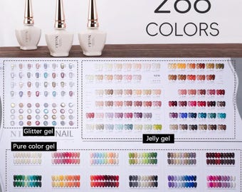 Gel-Nagellack-Kit - 288 Farben Gel-Nagellack-Set, Anfänger DIY Gel-Nagellack-Kit, lang anhaltendes Soak-Off-Gel-Maniküre-Set, Salonqualität