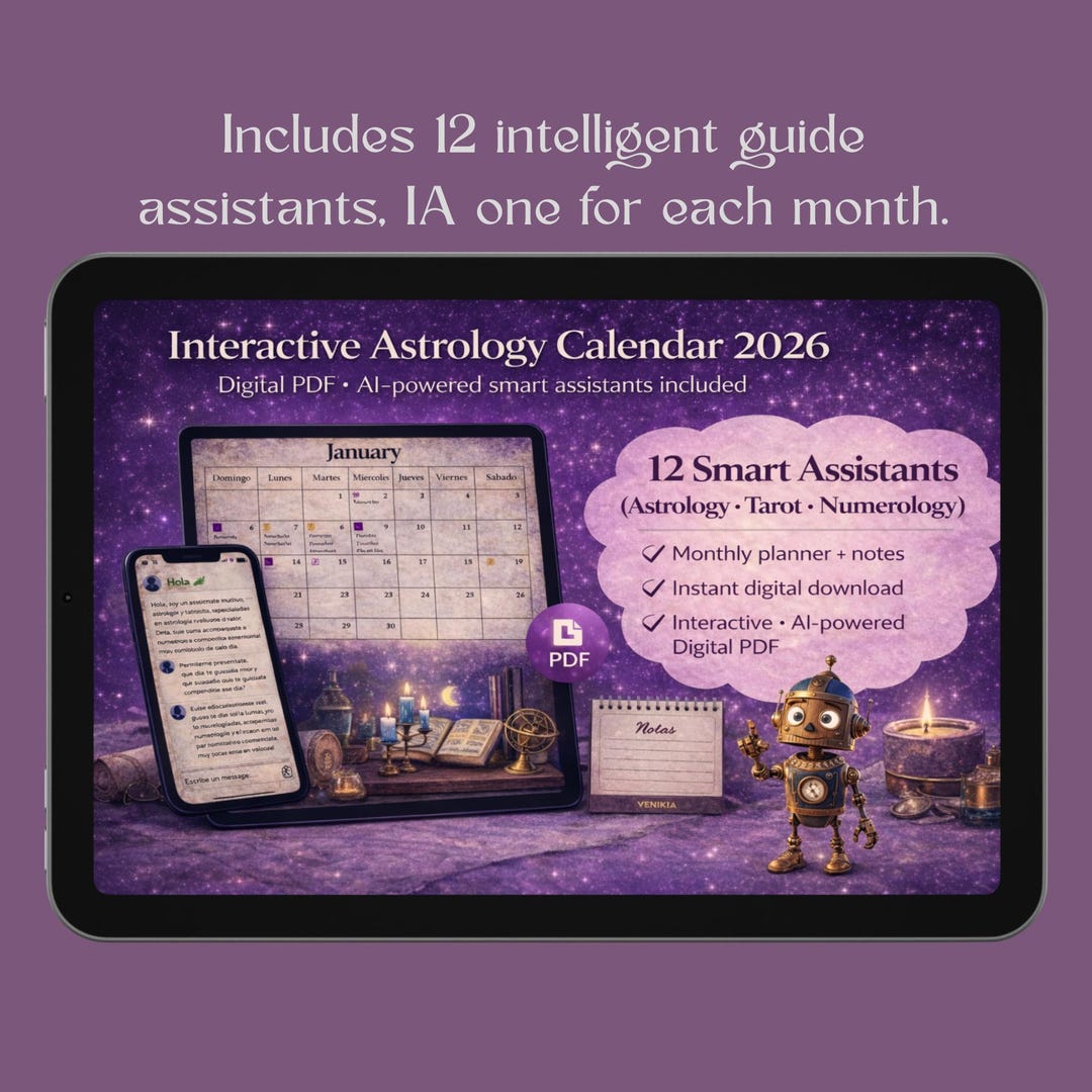 2026 Astrology Calendars and Planners, Calendar A4, Interactive Daily ...