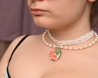Collana romantica con cameo