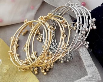 Pakistani Multi Color Ghungroo Churi Bangles, Indian Kashmiri Bangles, Pack of 8, Gift jewellery