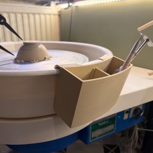 Extra High Pottery Wheel Tool Holder – Perfect Fit for Brent, Shimpo and other Wheels "Arca" Custom text option