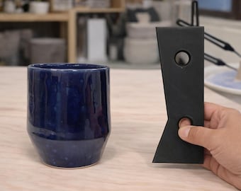 Pottery Rib Tool for Mugs, Cups & Vases for Wheel Throwing | 5 Sizes | "Calviro"