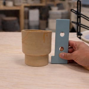 Herramienta para moldear nervaduras de cerámica para tazas, vasos y jarrones en torno / 5 tamaños / "Kant"