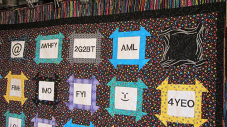 Undercover Texting Twin Size Quilt