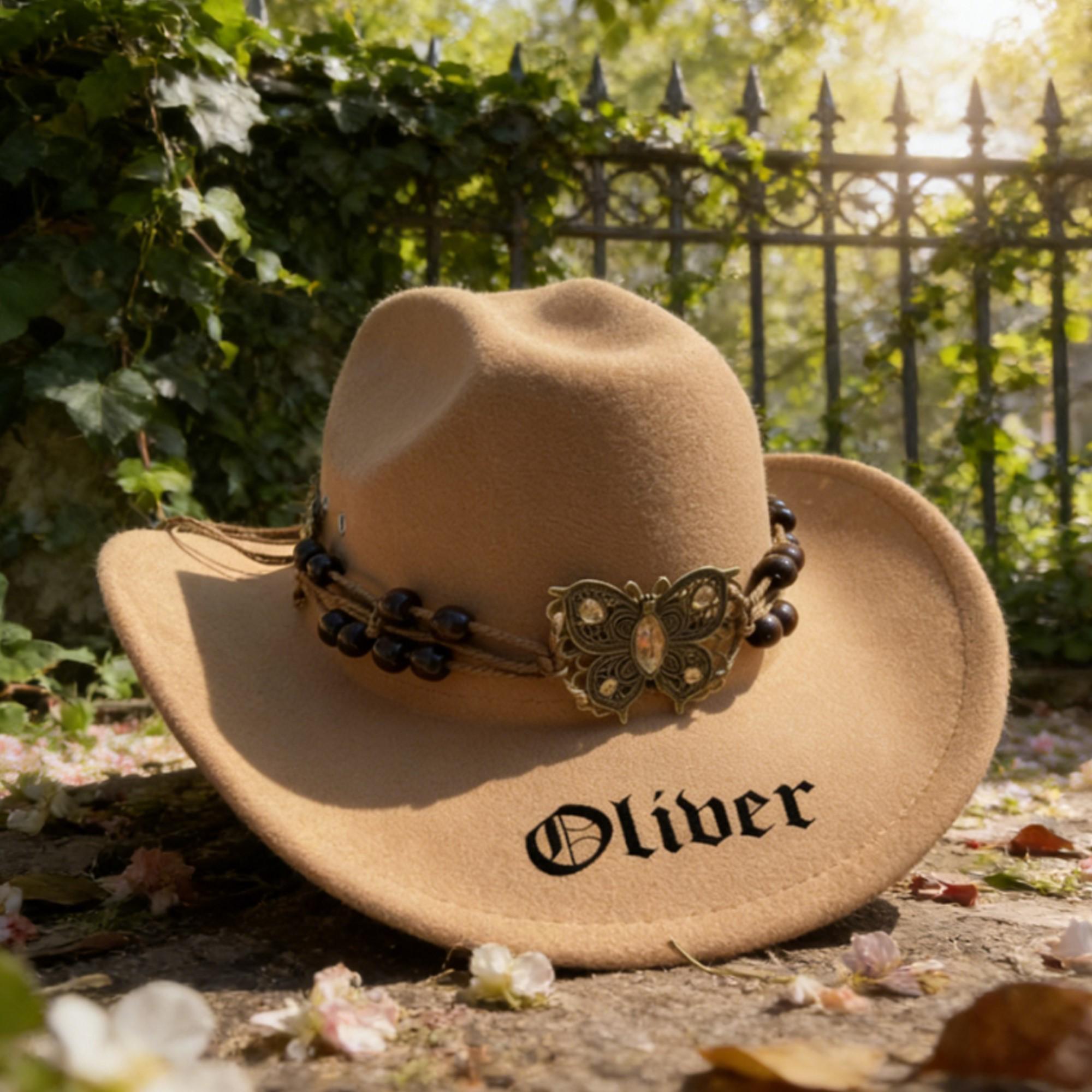 Cowboy Hat With Butterflies - Etsy display picture 2