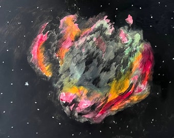 Oil painting of the Galaxy