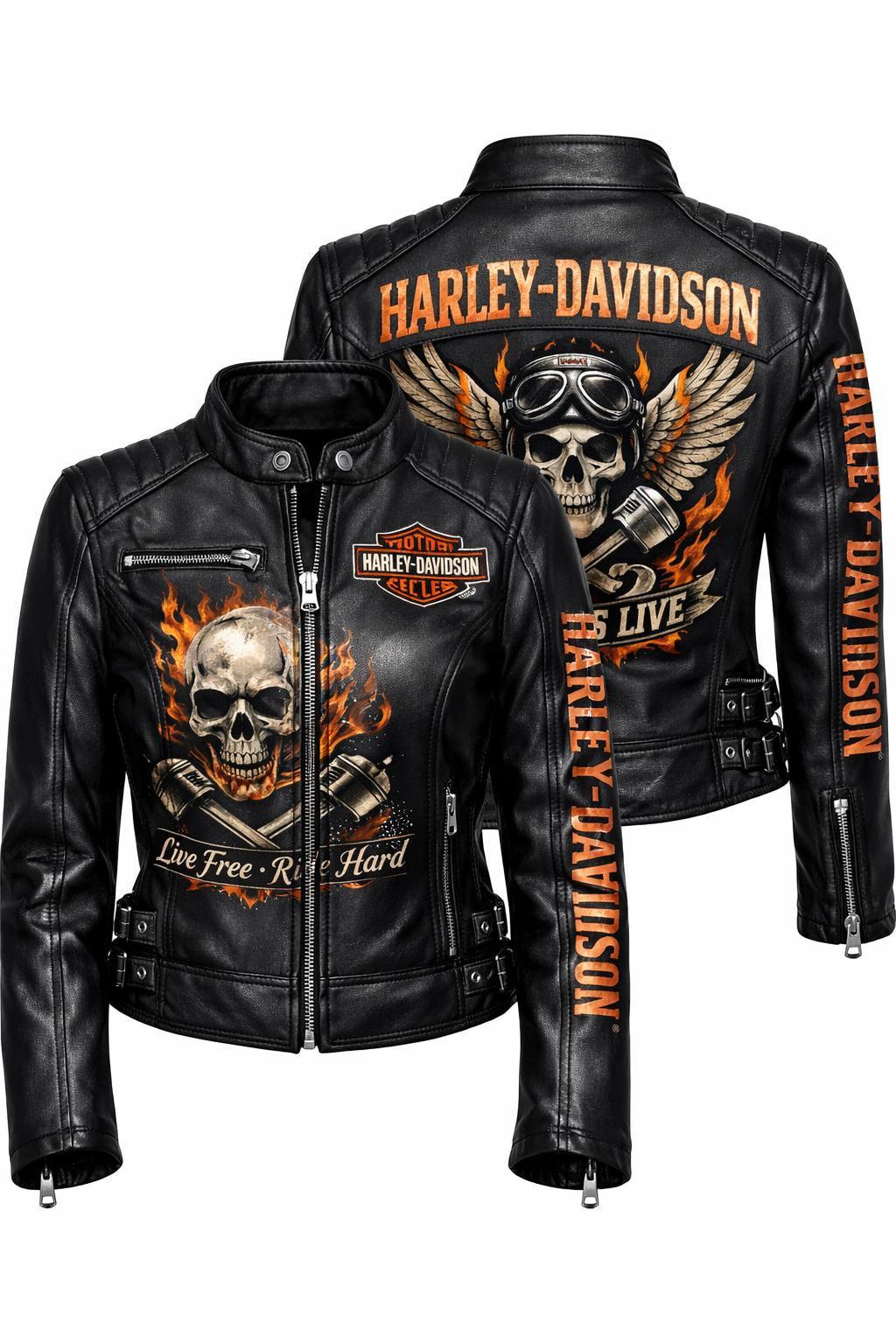 Harley Davidson Skull Jacket - Etsy Australia