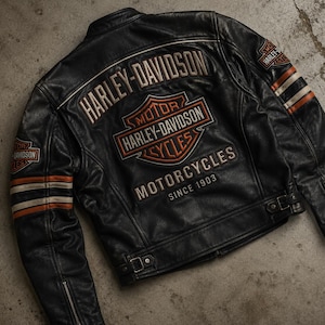 Handmade Black Leather Cafe Racer Biker Jacket