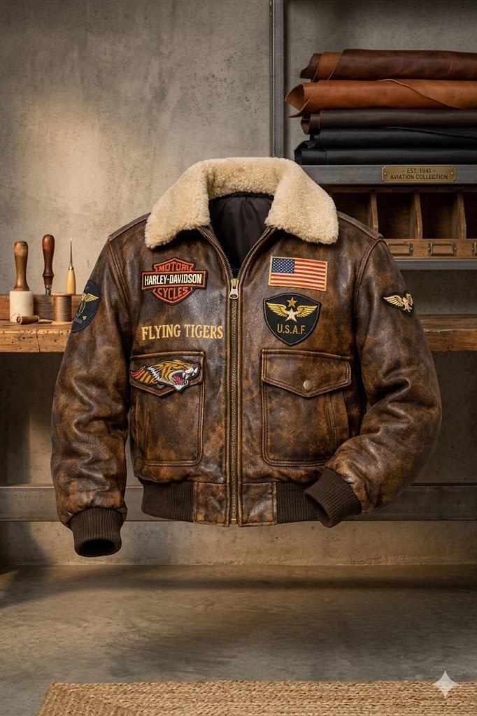 Harley Davidson Leather Jacket Brown - Etsy Canada