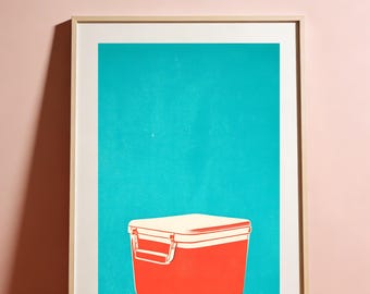 THE PICNIC COOLER - Print – 60s Screenprint Summer Print