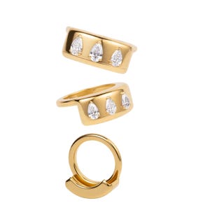 Oura Ring 5 Cover Moissanite Starry Night 2.5 Micron 9K Vermeil Päronslipad Diamant Smart Jewelry Shell Shell Accessory