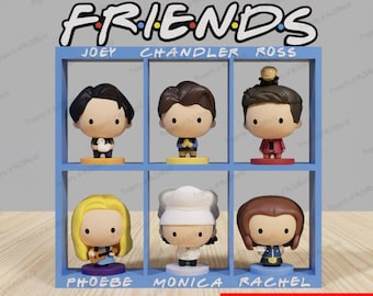 Espositore per giocattoli FRIENDS – File STL/3MF stampabile in 3D (download digitale)