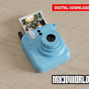 Llavero Fidget para cámara Instax Mini – Archivo STL/3MF (Descarga digital)