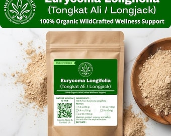 Polvere di radice di Tongkat Ali - Eurycoma Longifolia (Longjack)