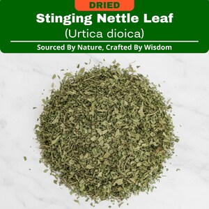 Dried Nettle Leaf (Urtica dioica) | Cut & Sifted, Whole | Organic Stinging Nettle Tea