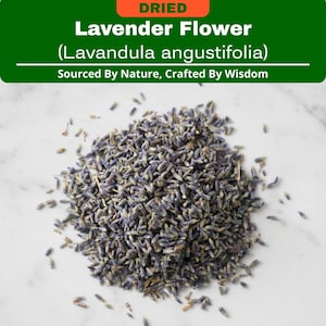 Capullos secos de lavanda francesa (Lavandula angustifolia) - Mezclas enteras, para rituales, meditación, popurrí, té y botánicos