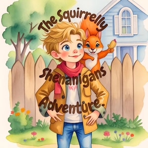 Ekorrarnas skämt, pojkbok, flickbok, barnbok, barnbok, utbildningsbok, digitaltryck, digitalt blädderblock