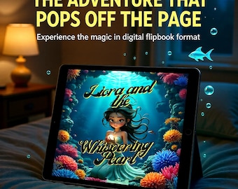 Liora Whispering Pearl (Lectura en voz alta), Niños y niñas, Interactivo, Magia del océano, Esperanza para los niños, Edades 0-11, Libro digital interactivo, PDF