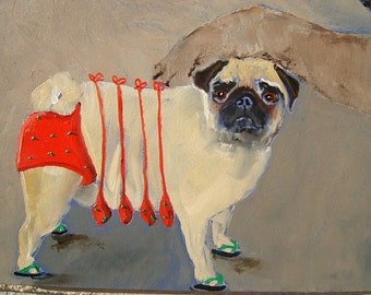 pug swimming costume