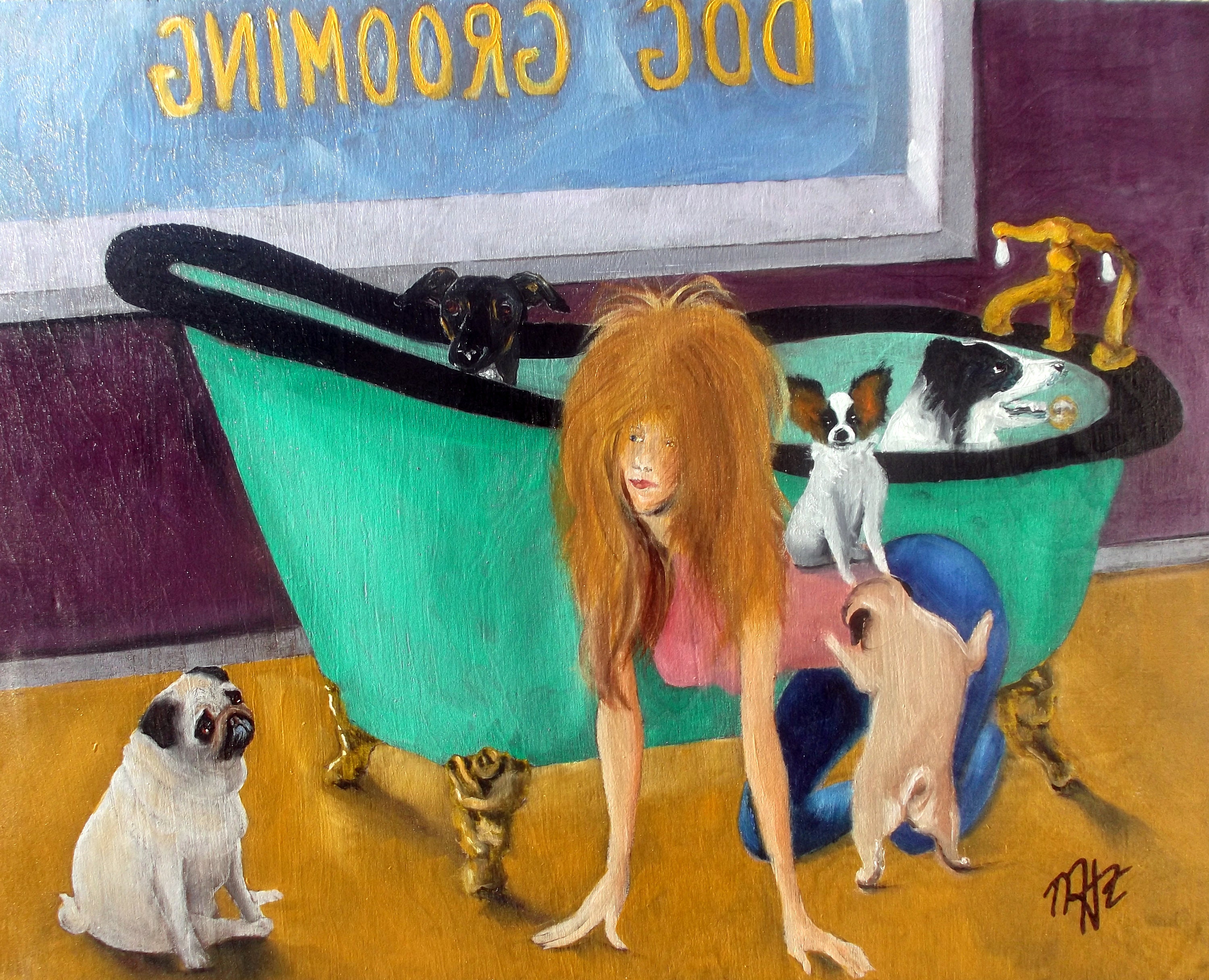 Dog Groomer Art Print Dog ArtDog Groomer Gift Pug Etsy