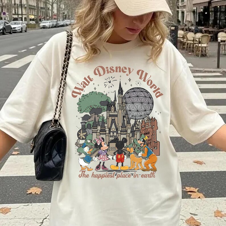 Retro Mickey and Friend Disneyworld Shirt, Walt Disneyworld Shirt, Mickey And Friends Shirts, Disney 2026 Trip, Disneyworld Matching Tee image 3