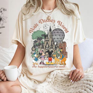 Retro Mickey and Friend Disneyworld Shirt, Walt Disneyworld Shirt, Mickey And Friends Shirts, Disney 2026 Trip, Disneyworld Matching Tee image 1