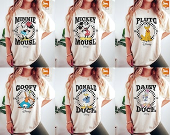 Camiseta vintage de Mickey y sus amigos, camiseta mágica, camiseta de Mickey y sus amigos, camiseta de personajes de Disney, regalo de Mickey y compañía, camiseta de Disney