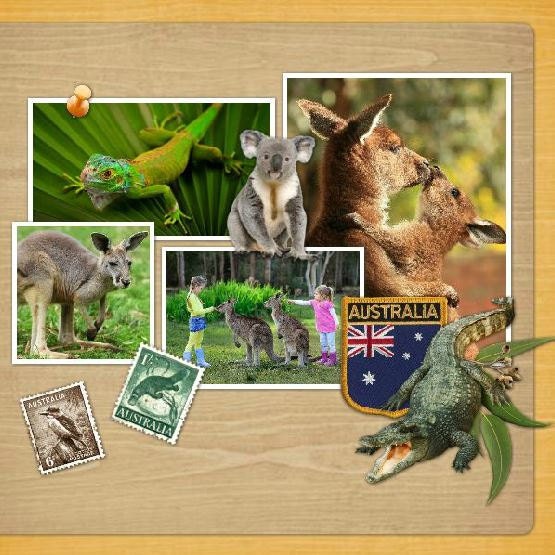 Australian Adventure Digital Scrapbook Kit Etsy
