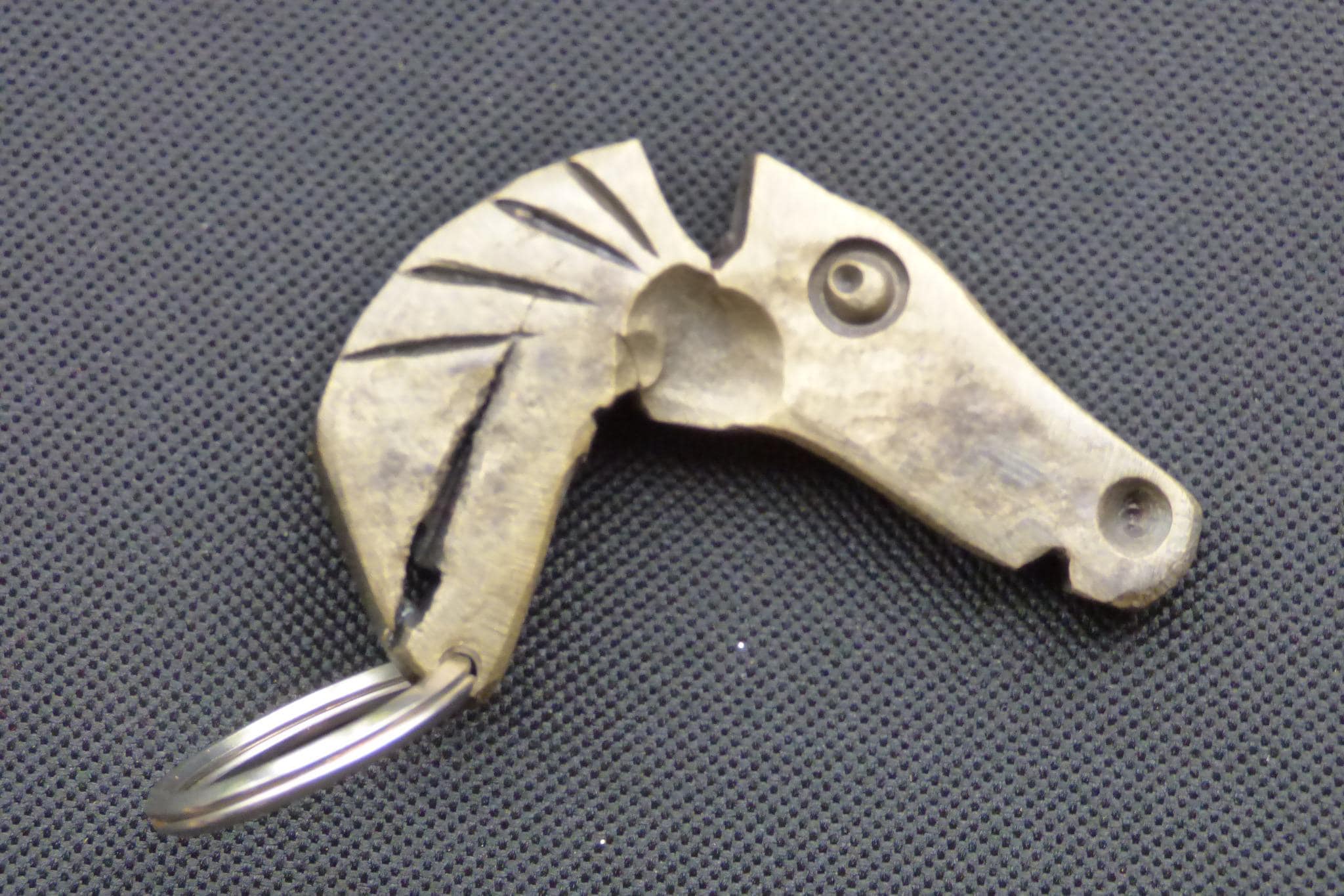 Ouvre-bouteille Ancien En Métal - Figurine Cheval étalon - Fer à Cheval - Déco équestre
