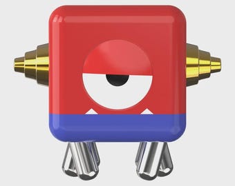 Robot de escritorio Red StepBot / Dispositivo interactivo de escritorio