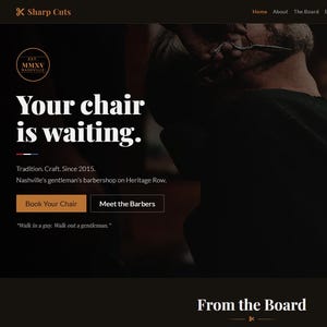 Barbershop Website Template HTML5 | Responsive Bootstrap 5 Theme for Barber Shop