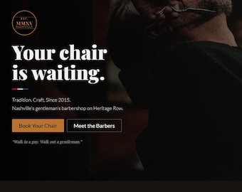 Barbershop Website Template HTML5 | Responsive Bootstrap 5 Theme for Barber Shop