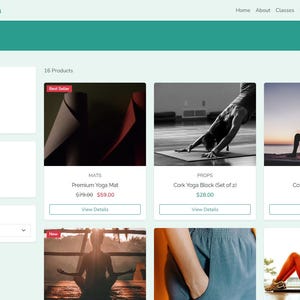 Yoga Studio Website Vorlage | Wellness Instruktor Html 5 Theme mit Stundenplan, Shop & Blog Seiten Bild 3