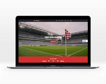 Plantilla web para deportes escolares de fútbol / Tema HTML5 para entrenadores de fútbol y clubes de fútbol / Sitio web para equipos juveniles