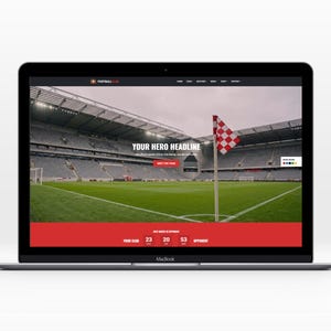 Plantilla web club de futbol | Tema HTML5 para equipo juvenil, entrenador y liga deportiva